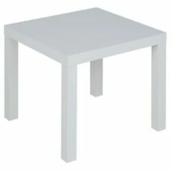 Jade Lightweight Square End Table - Room & Joy White