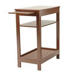 The Lakeside Collection Lakeside Compact Side Accent Table with Sliding Pull Tray and Shelf -Side Tables Sales unnamed file 1562