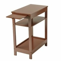 The Lakeside Collection Lakeside Compact Side Accent Table with Sliding Pull Tray and Shelf -Side Tables Sales unnamed file 1563