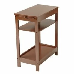 The Lakeside Collection Lakeside Compact Side Accent Table with Sliding Pull Tray and Shelf -Side Tables Sales unnamed file 1566