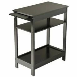 The Lakeside Collection Lakeside Compact Side Accent Table with Sliding Pull Tray and Shelf -Side Tables Sales unnamed file 1567