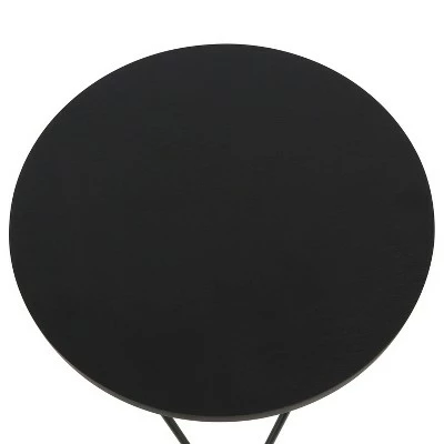 Hairpin Leg Side Table with Wood Top - Decor Therapy White/gold 4 Hairpin Leg Side Table with Wood Top - Decor Therapy White/gold - Image 2