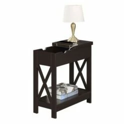 Oxford Flip Top End Table with Charging Station - Breighton Home White -Side Tables Sales unnamed file 1579