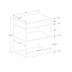 Modern Wood and Metal Side Table with Open Storage - Saracina Home Dark Walnut 14 Modern Wood and Metal Side Table with Open Storage - Saracina Home Dark Walnut -Side Tables Sales unnamed file 1590