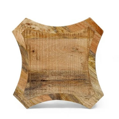Gilliland Handcrafted Boho Mango Wood Side Table Natural - Christopher Knight Home 5 Gilliland Handcrafted Boho Mango Wood Side Table Natural - Christopher Knight Home - Image 3