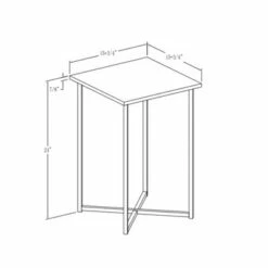 24" Maxwell Two-Tone Glam Side Table - Saracina Home White Faux Marble/gold -Side Tables Sales unnamed file 1644