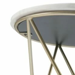 18" Rivley Accent Table White/Gold - WyndenHall -Side Tables Sales unnamed file 1665