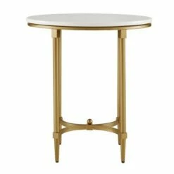 Madison Park Bordeaux End Table White/Gold -Side Tables Sales unnamed file 1681