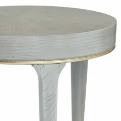 55 Downing Street Modern Wood Gold Metal Round Accent Side End Table 19 3/4" Wide Gray Texture for Living Room Home House Entryway -Side Tables Sales unnamed file 1703