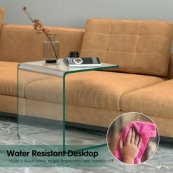 Costway Tempered Glass End Table Transparent Sofa Side Accent Table Living Room -Side Tables Sales unnamed file 1709