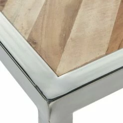 Olivia & May Set of 3 Mango Wood and Stainless Steel Nesting Tables Brown - Olivia & May -Side Tables Sales unnamed file 172