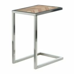 Olivia & May Set of 3 Mango Wood and Stainless Steel Nesting Tables Brown - Olivia & May -Side Tables Sales unnamed file 173