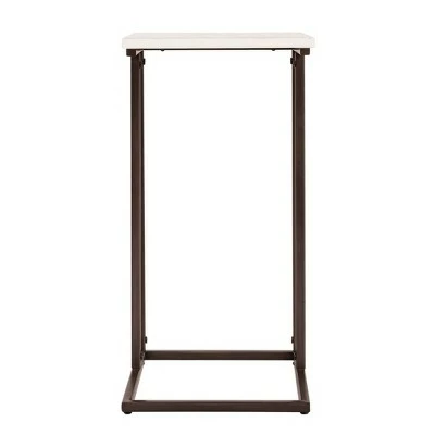 Harton C Shape Side Table - Serta White 11 Harton C Shape Side Table - Serta White - Image 9