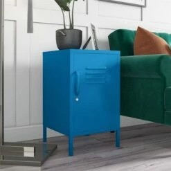 Cache Metal Locker End Table - Novogratz Mint