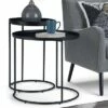 2pc 24" Lipton Metal Nesting Table Black - WyndenHall -Side Tables Sales unnamed file 177
