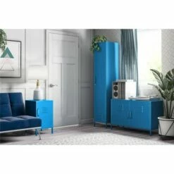 Cache Metal Locker End Table - Novogratz Mint 18 Cache Metal Locker End Table - Novogratz Mint -Side Tables Sales unnamed file 1771