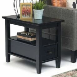 14" Norfolk Narrow Side Table - Wyndenhall Distressed Gray