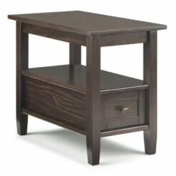 14" Norfolk Narrow Side Table - Wyndenhall Distressed Gray -Side Tables Sales unnamed file 1796
