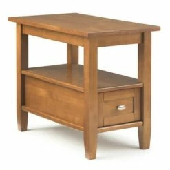 14" Norfolk Narrow Side Table - Wyndenhall Distressed Gray -Side Tables Sales unnamed file 1797
