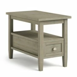 14" Norfolk Narrow Side Table - Wyndenhall Distressed Gray -Side Tables Sales unnamed file 1798