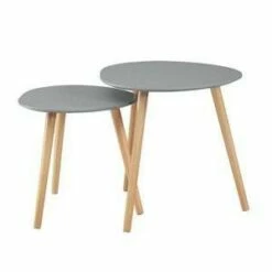 Oslo Nesting End Tables Gray/Light Oak - Breighton Home -Side Tables Sales unnamed file 1808