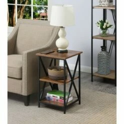 Tucson 3 Tier End Table - Breighton Home Weathered Gray
