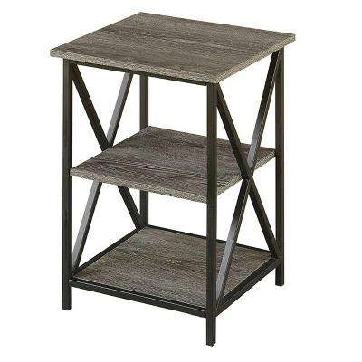 Tucson 3 Tier End Table - Breighton Home Weathered Gray 10 Tucson 3 Tier End Table - Breighton Home Weathered Gray - Image 8