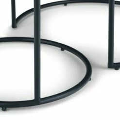 2pc 24" Lipton Metal Nesting Table Black - WyndenHall -Side Tables Sales unnamed file 182