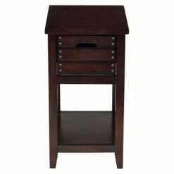 Camille Chair Side Table Walnut - OSP Home Furnishings -Side Tables Sales unnamed file 1824