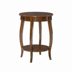 Lindsay Round Table with Shelf - Powell Company Black -Side Tables Sales unnamed file 1834