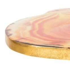 Giselle Faux Agate Side Table Multi Orange/Gold - Safavieh -Side Tables Sales unnamed file 1845