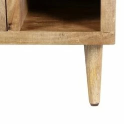 Transitional Mango Wood Side Table with Open Cubbies and Door Storage Brown - The Urban Port 12 Transitional Mango Wood Side Table with Open Cubbies and Door Storage Brown - The Urban Port -Side Tables Sales unnamed file 1888