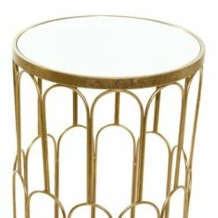 Olivia & May Set of 3 Glam Mirrored Accent Tables Gold - Olivia & May -Side Tables Sales unnamed file 189