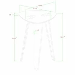 Gibby Hairpin Leg Wood Side Table Walnut - Saracina Home -Side Tables Sales unnamed file 1895