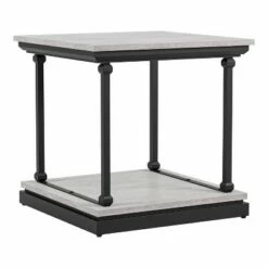 Tullymore Shelf Base End Table - miBasics Antique White/black -Side Tables Sales unnamed file 1909