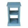 Hampton Accent Table with Shelves - International Concepts Washed Gray/taupe -Side Tables Sales unnamed file 1911