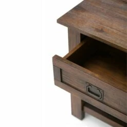 22" Garret End Table - WyndenHall Distressed Charcoal Brown -Side Tables Sales unnamed file 1934