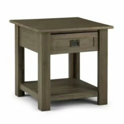 22" Garret End Table - WyndenHall Distressed Charcoal Brown -Side Tables Sales unnamed file 1939