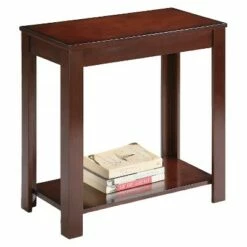 24" Traditional Side Table - Ore International Dark Cherry -Side Tables Sales unnamed file 1955