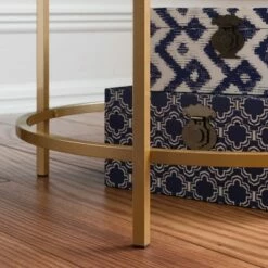 International Lux Wood and Metal Side Table Deco Stone - Sauder 5 International Lux Wood and Metal Side Table Deco Stone - Sauder -Side Tables Sales unnamed file 1968