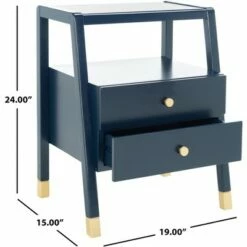 Cove 2 Drawer 1 Shelf Accent Table - Safavieh -Side Tables Sales unnamed file 1974