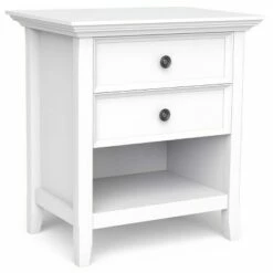 24" Halifax Solid Wood Nightstand - WyndenHall White -Side Tables Sales unnamed file 1987