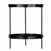 Vermicelli Round Farmhouse Style End Table Black - Aiden Lane -Side Tables Sales unnamed file 2012