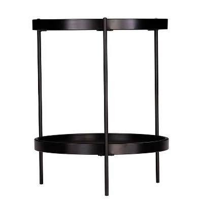Vermicelli Round Farmhouse Style End Table Black - Aiden Lane 4 Vermicelli Round Farmhouse Style End Table Black - Aiden Lane - Image 2