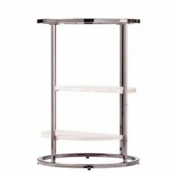 Lademore Round Side Table with Faux Stone Black - Aiden Lane -Side Tables Sales unnamed file 2024