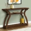 Monarch Specialties Home Entryway Sleek Stylish 47 Inch Long Large Surface Area Wood Look Accent Console Table, Dark Natural Wood -Side Tables Sales unnamed file 2086