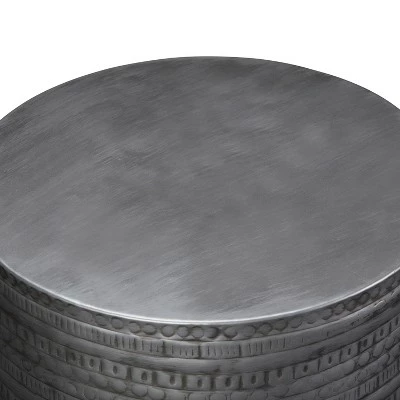 Jean Large Metal Accent Table - WyndenHall Antique Copper 5 Jean Large Metal Accent Table - WyndenHall Antique Copper - Image 3