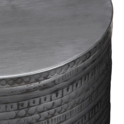 Jean Large Metal Accent Table - WyndenHall Antique Copper 6 Jean Large Metal Accent Table - WyndenHall Antique Copper - Image 4