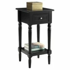 Breighton Home French Country Khloe Accent Table - Convenience Concepts Gray