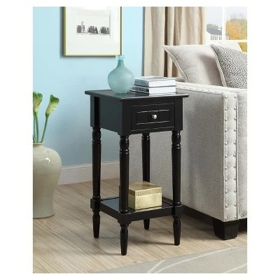 Breighton Home French Country Khloe Accent Table - Convenience Concepts Gray 4 Breighton Home French Country Khloe Accent Table - Convenience Concepts Gray - Image 2